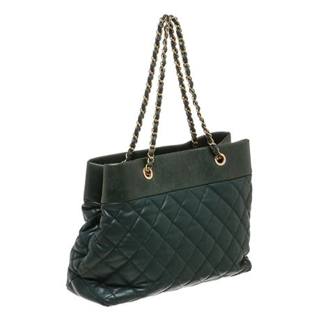 chanel handbag green|chanel green tote.